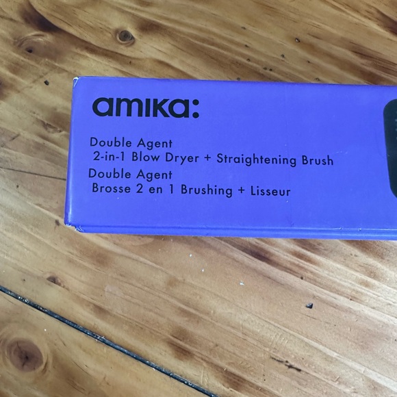 NIB Amika Double Agent 2-in-1 blow dryer + straightening brush - Picture 4 of 14